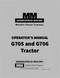 Minneapolis-Moline G705 and G706 Tractor Manual