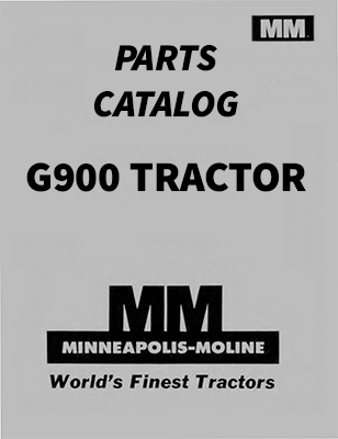Minneapolis-Moline G900 Tractor - Parts Catalog