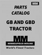 Minneapolis-Moline GB and GBD Tractor - Parts Catalog