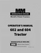 Minneapolis-Moline M602 and M604 Tractor Manual