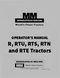 Minneapolis-Moline R, RTU, RTS, RTN, and RTE Tractor Manual