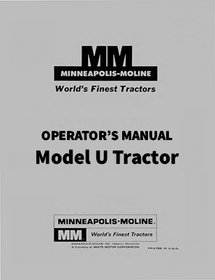 Minneapolis-Moline U Tractor Manual