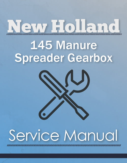 New Holland 145 Manure Spreader Gearbox - Service Manual Cover