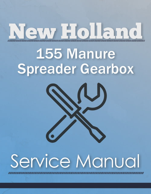 New Holland 155 Manure Spreader Gearbox - Service Manual Cover