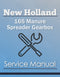 New Holland 165 Manure Spreader Gearbox - Service Manual Cover