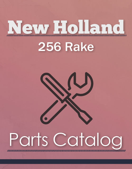 New Holland 256 Rake - Parts Catalog Cover