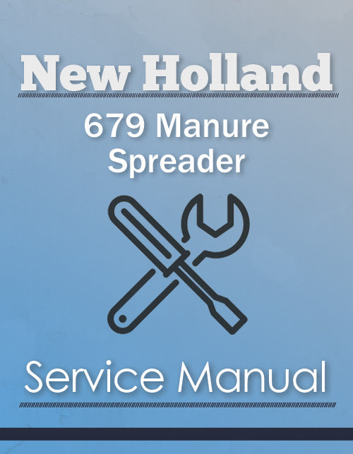 New Holland 679 Manure Spreader - Service Manual Cover