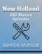 New Holland 680 Manure Spreader - Service Manual Cover