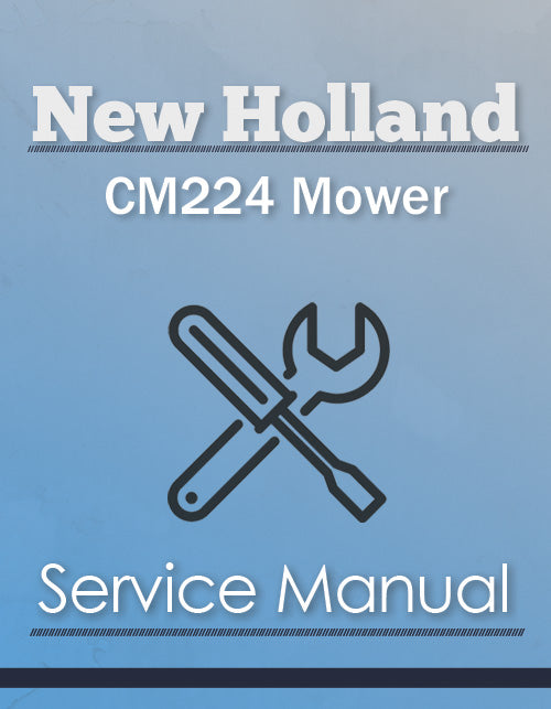 New Holland CM224 Mower - Service Manual Cover