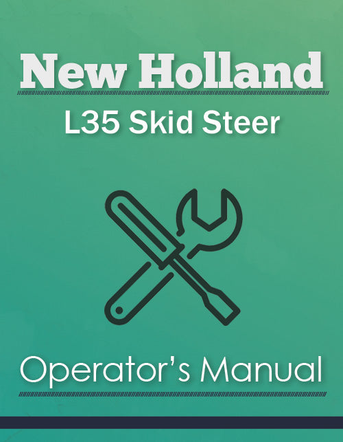 New Holland L35 Skid Steer Manual Cover