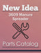 New Idea 3609 Manure Spreader - Parts Catalog Cover