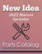 New Idea 3622 Manure Spreader - Parts Catalog Cover