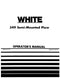 White and New Idea 549 Moldboard Plow Manual