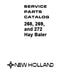 New Holland 268, 269, and 272 Hay Baler - Parts Catalog