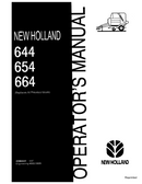 New Holland 644, 654 and 664 Round Baler Manual