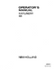 New Holland 68 and Super 68 Hayliner Baler Manual