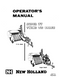 New Holland 77 and Super 77 Hay Baler Manual