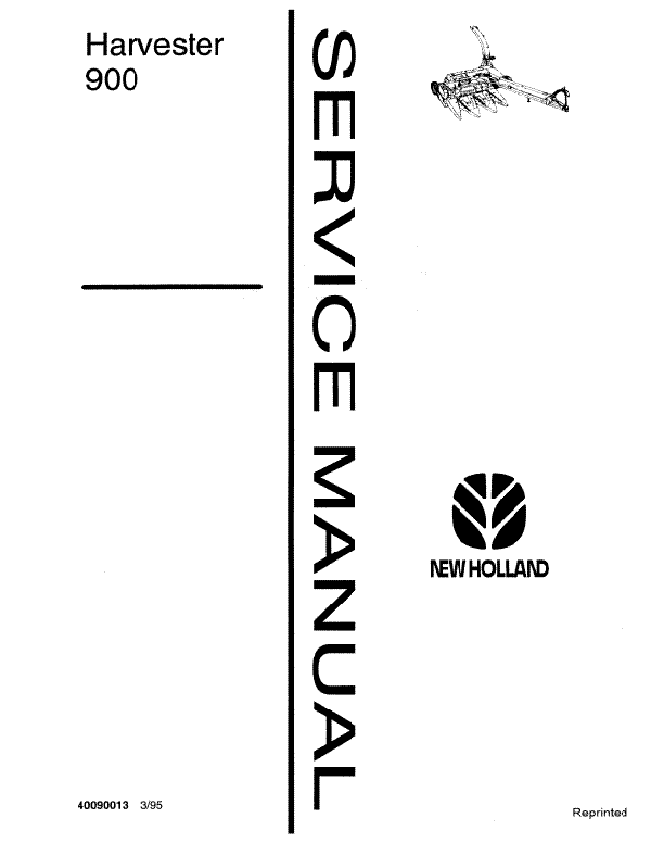 New Holland 900 Harvester - Service Manual
