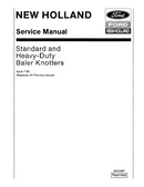 New Holland Baler Knotters - Service Manual