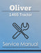 Oliver 1465 Tractor - Service Manual Cover