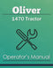 Oliver 1470 Tractor Manual Cover