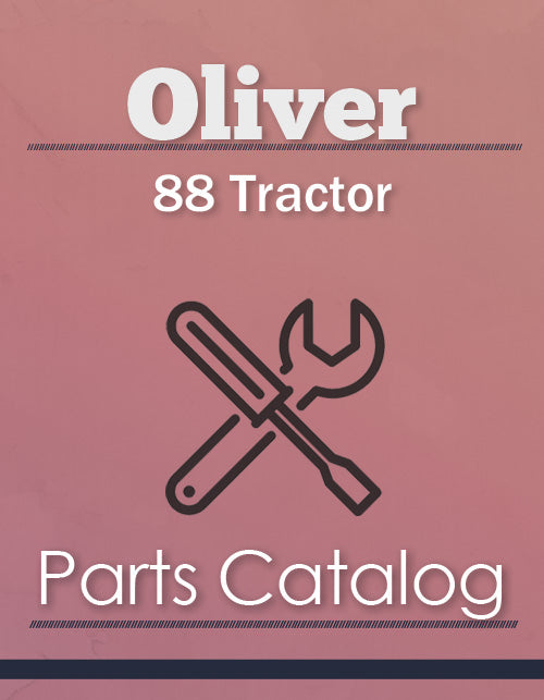 Oliver 88 Tractor - Parts Catalog Cover