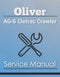 Oliver AG-6 Cletrac Crawler - Service Manual Cover