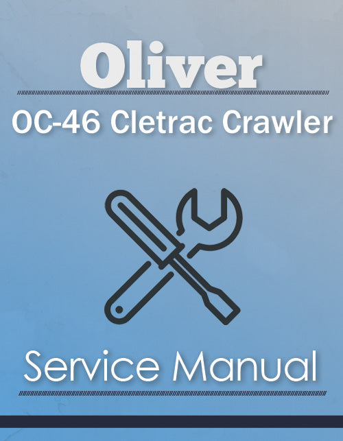 Oliver OC-46 Cletrac Crawler - Service Manual Cover