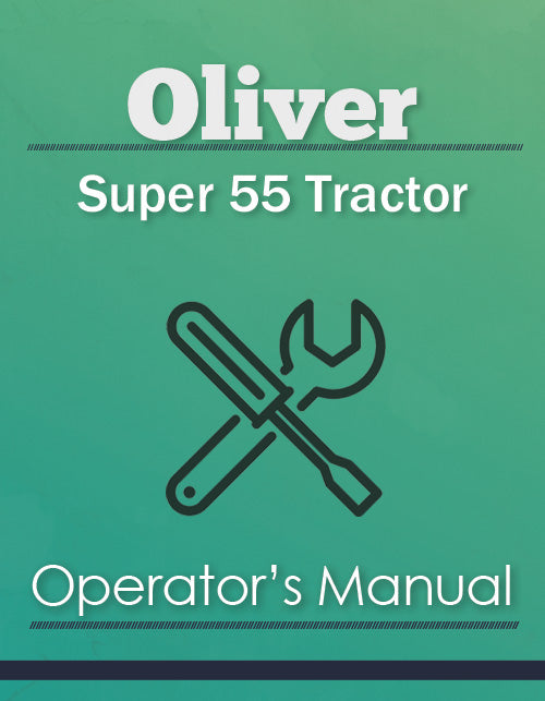 Oliver Super 55 Tractor Manual Cover