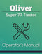 Oliver Super 77 Tractor Manual Cover