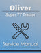 Oliver Super 77 Tractor - Service Manual Cover