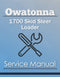Owatonna 1700 Skid Steer Loader - Service Manual Cover