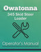 Owatonna 345 Skid Steer Loader Manual Cover