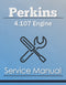 Perkins 4.107 Engine - Service Manual Cover