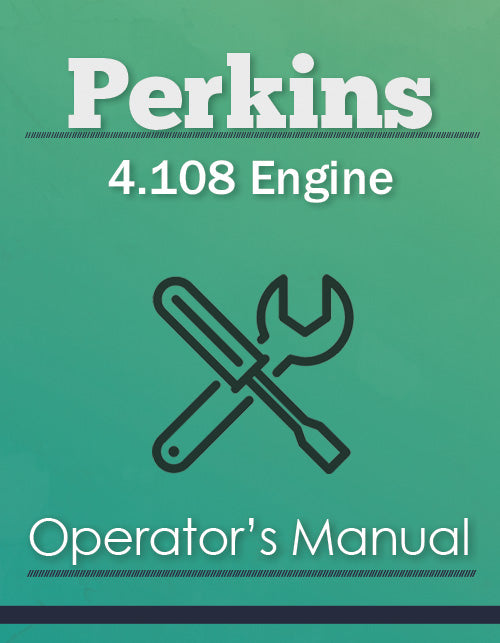 Perkins 4.108 Engine Manual Cover