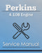 Perkins 4.108 Engine - Service Manual Cover