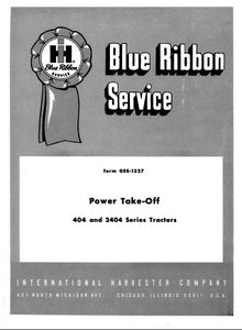 International 404 and 2404 Series Power Take-Off - Service Manual