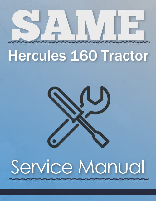 SAME Hercules 160 Tractor - Service Manual Cover