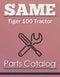 SAME Tiger 100 Tractor - Parts Catalog Cover