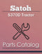 Satoh S370D Tractor - Parts Catalog Cover