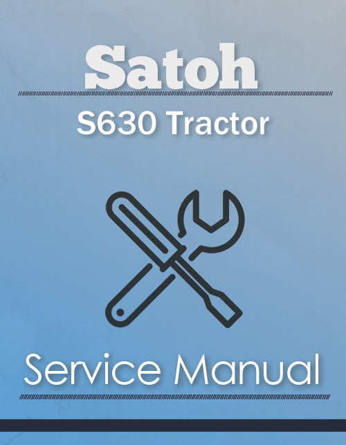 Satoh S630 Tractor - Service Manual Cover