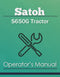 Satoh S650G Tractor Manual Cover