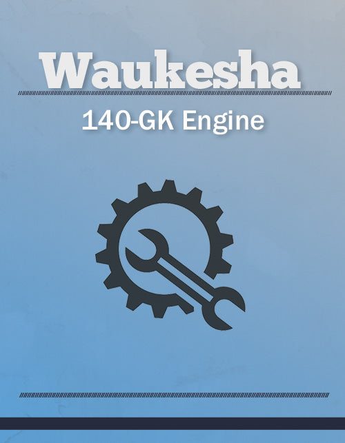 Waukesha 140-GK Engine - Service Manual Cover