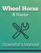 Wheel Horse B Tractor Manual Cover