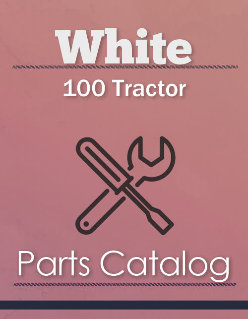 White 100 Tractor - Parts Catalog Cover