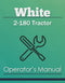 White 2-180 Tractor Manual Cover