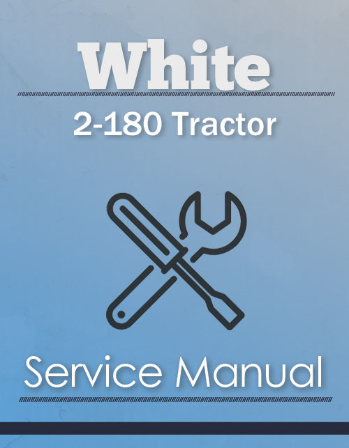 White 2-180 Tractor - Service Manual Cover