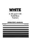 White 2-30 and 2-35 Tractor Manual