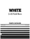 White 2-45 Tractor - Parts Catalog