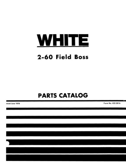 White 2-60 Field Boss Tractor - Parts Catalog